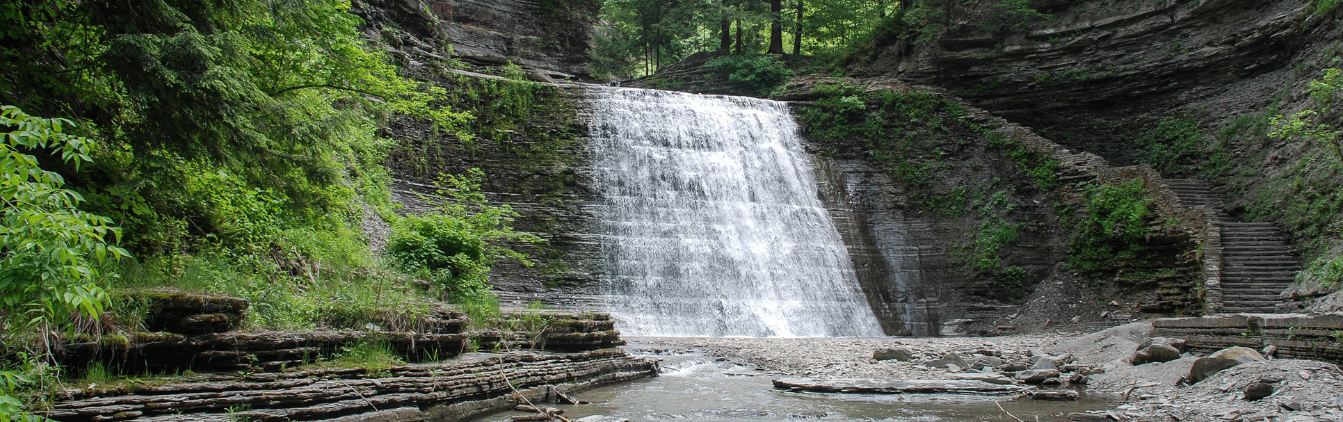Waterfall in Stony Brook, Long Island